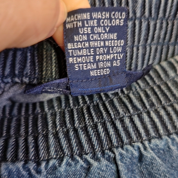 Embroidered Blue Denim Skirt - Picture 5 of 7